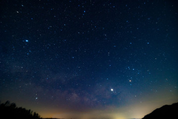 Fototapeta na wymiar night sky with stars 