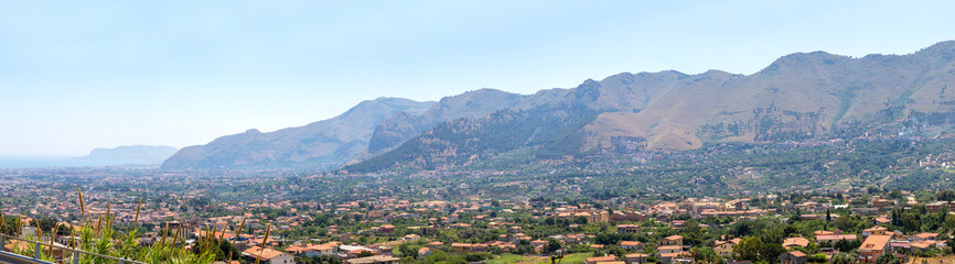 Fototapeta na wymiar Landscape view near Monreale
