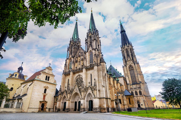 Obraz premium St. Wenceslas Cathedral in Olomouc town. Czech Republic
