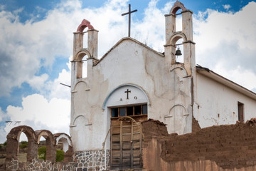 Maragua, Bolivia 10-18-2019. Church near Maragua village in Bolivia