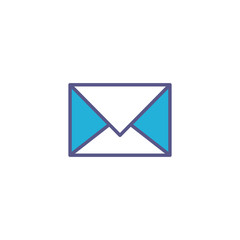 envelope mail fill style icon