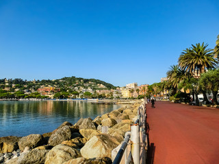 Naklejka premium Travel view of town Rapallo at Italy