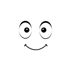 Emoji, smile icon. Simple line, outline vector of cartoon face icons for ui and ux, website or mobile application