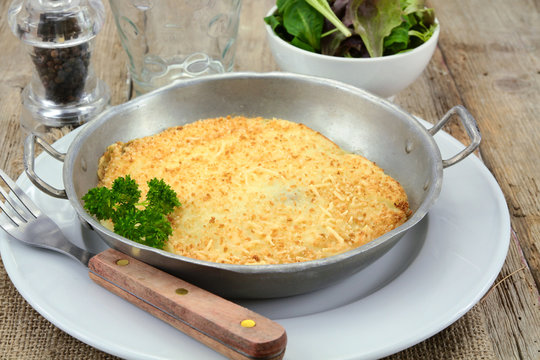 dish of hachis parmentier on a table