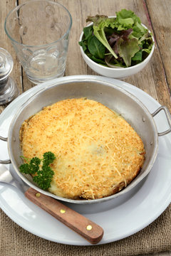 dish of hachis parmentier on a table