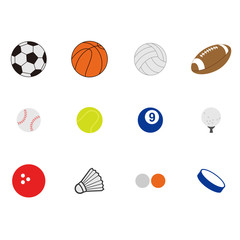 balls sport icon vector design symbol