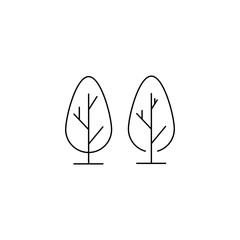 Tree Line Logo Template vector symbol