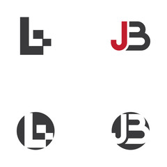 Set B Letter vector illustration