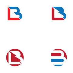 Set B Letter vector illustration