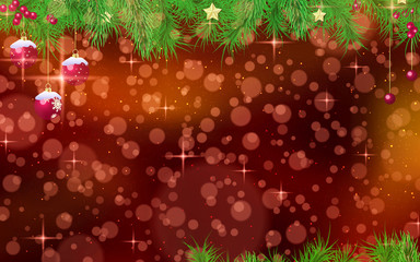 Red Christmas Background and New Year Red blurred background 