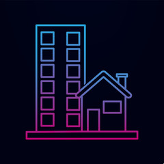 Street house nolan icon. Simple thin line, outline vector of real estate icons for ui and ux, website or mobile application