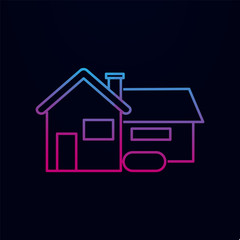 House nolan icon. Simple thin line, outline vector of real estate icons for ui and ux, website or mobile application