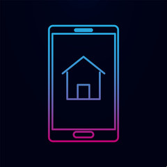 Smart home design nolan icon. Simple thin line, outline vector of real estate icons for ui and ux, website or mobile application