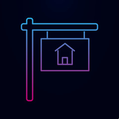 Sold vector nolan icon. Simple thin line, outline vector of real estate icons for ui and ux, website or mobile application