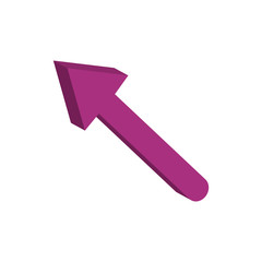 arrow up 3d style icon