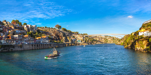 Naklejka premium Panoramic view of Porto