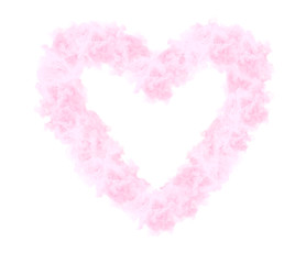 Heart  ピンクのふわふわハート バレンタイン 結婚式 家族愛 全ての愛に