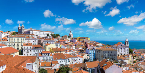 Fototapeta na wymiar Panoramic view of Lisbon