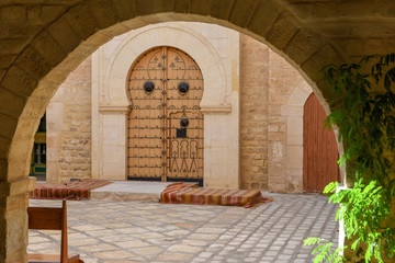 Traditional architecture of the medina at Sousse in Tunisia