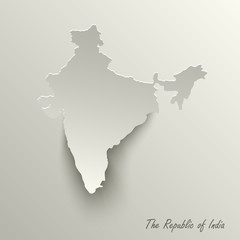 Fototapeta na wymiar Abstract design map the Republic of India template