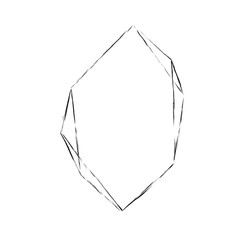 Frame Black Gold Line Sketch Wedding