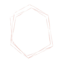 Frame Black Gold Line Sketch Wedding