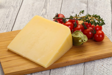 Hard parmesan cheese piece