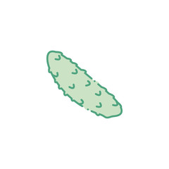vegetable cucumber fill style icon