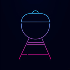 Barbecue nolan icon. Simple thin line, outline vector of kitchen icons for ui and ux, website or mobile application