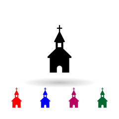 Orthodox church multi color icon. Simple glyph, flat vector of russia icons for ui and ux, website or mobile application