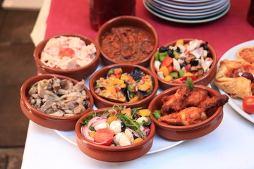 Various Spanish tapas