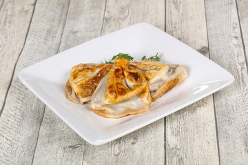 Georgian cuisine - khinkali with meat