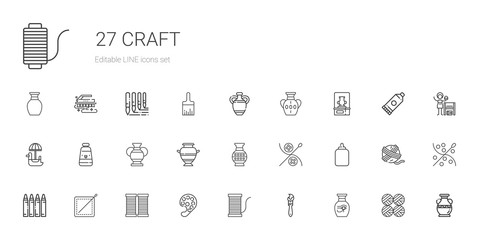 craft icons set