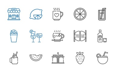 juice icons set