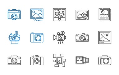 photographic icons set