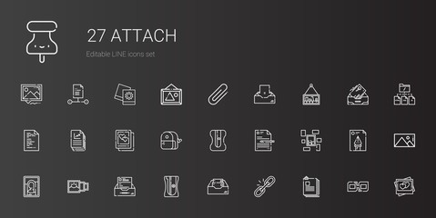 attach icons set