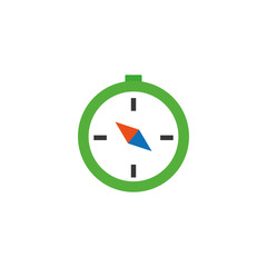 travel compass flat style icon