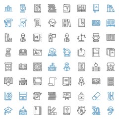 book icons set