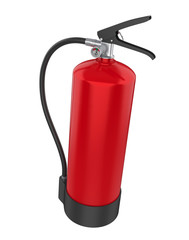 Red Fire Extinguisher Isolated