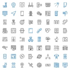 connection icons set