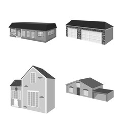 Vector design of architecture and estate sign. Set of architecture and housing stock symbol for web.