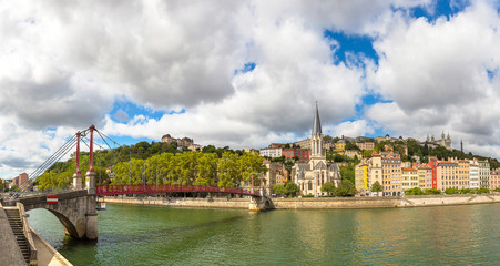Footbridge in Lyon, France