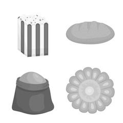 Isolated object of agriculture and nutrition icon. Set of agriculture and vegetable stock vector illustration.