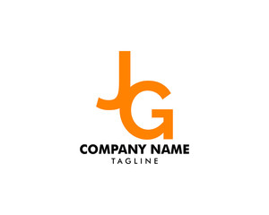 Initial Letter JG Logo Template Design