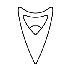 Vector illustration of opener and metallic logo. Web element of opener and bottle stock vector illustration.