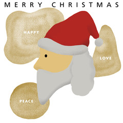 クリスマスアート_サンタ_christmas_love_peace