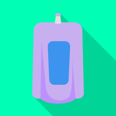 Vector design of container and soda icon. Collection of container and carbonated stock symbol for web.