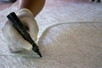 white glass fiber composite raw material background
