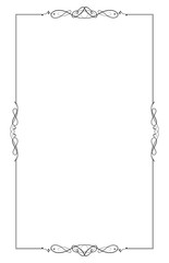 Ornamental decorative frame created in vector.