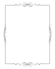 Ornamental decorative frame created in vector.